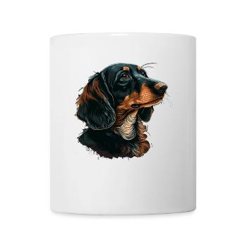 Dackel - Tasse - Weiß - Vorne