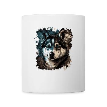 Husky Dog - Tasse - Weiß - Vorne