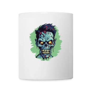 Horror Punk Zombie Skull - Mug - white - Front