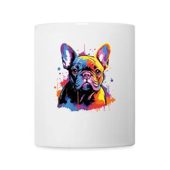 Bouledogue français mignon - Mug blanc - blanc - Devant
