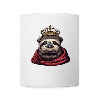 Cooler Faultier König - Tasse - Weiß - Vorne