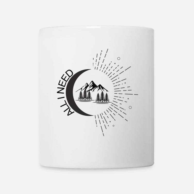TOUT CE DONT J’AI BESOIN Nature, Camping, Vanlife, Van - Mug blanc - blanc