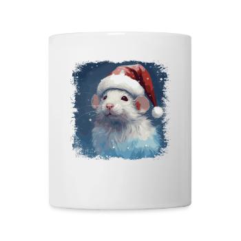 Coole Weihnachtsratte - Tasse - Weiß - Vorne