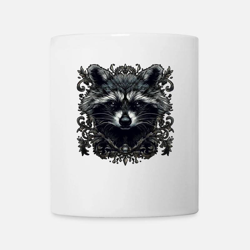 Waschbär - Tasse - Weiß