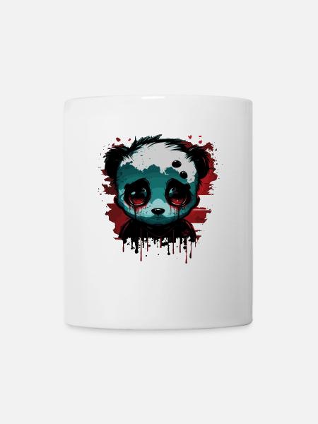 Trauriger niedlicher Panda - Tasse - Weiß