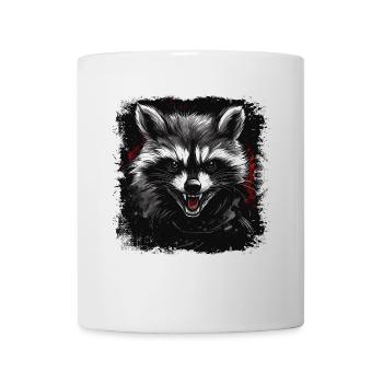 Wütender Waschbär - Tasse - Weiß - Vorne