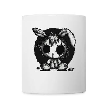 Cute Creepy Rabbit - Mug - white - Front