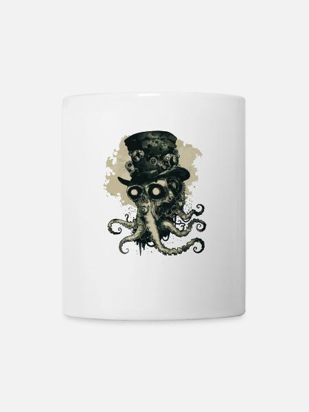 Steampunk Kraken - Tasse - Weiß