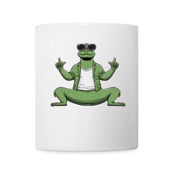 Yoga Crocodile - Mug - white - Front