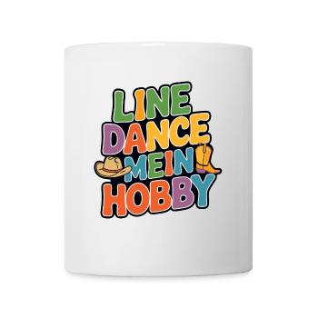 Line Dance mein Hobby - Tasse - Weiß - Vorne
