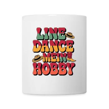 Line Dance mein Hobby - Tasse - Weiß - Vorne