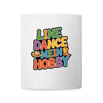 Line Dance mein Hobby - Tasse - Weiß - Vorne