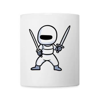 Double épée Ninja - Mug blanc - blanc - Devant