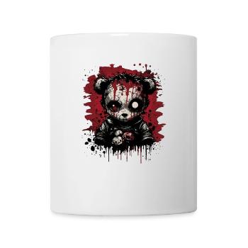 Cute Creepy Teddy Bear - Mug - white - Front