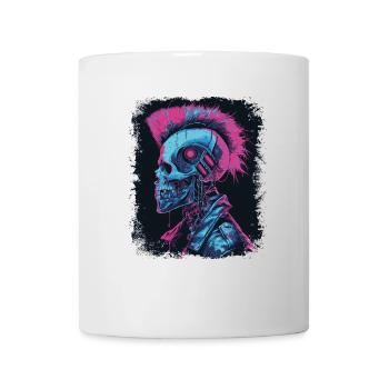 Horror Punk Zombie cyborg - Mug - white - Front