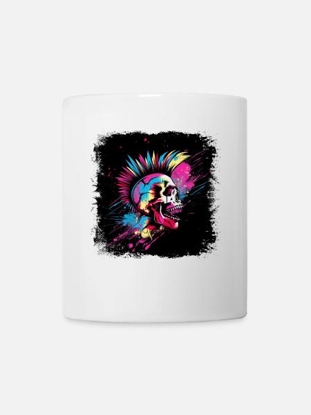 Punk Zombie Mohawk - Mug blanc - blanc