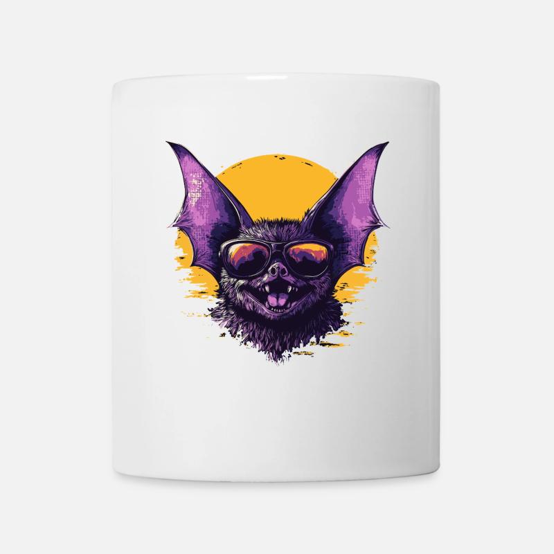 Drôle de chauve-souris - Mug blanc - blanc