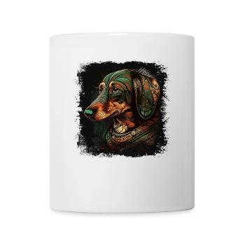 L’art du teckel - Mug blanc - blanc - Devant
