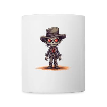 Cow-boy zombie drôle - Mug blanc - blanc - Devant