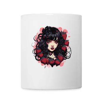 Emo Gothique Fraises Fille - Mug blanc - blanc - Devant
