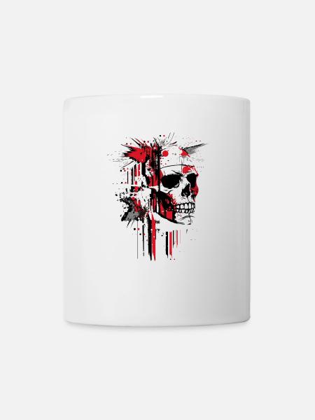 Crâne abstrait - Mug blanc - blanc
