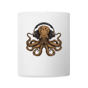 Kraken Disc Jockey - Mug - white - Front