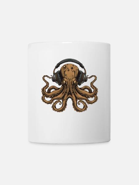 Kraken Disc Jockey - Mug blanc - blanc