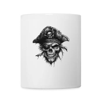 Piratenschädel - Tasse - Weiß - Vorne