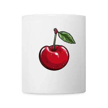 Cerise rouge - Mug blanc - blanc - Devant