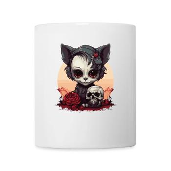 Cute Emo Gothic Kitten - Mug - white - Front