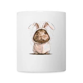 Cochon d’Inde en costume de lapin - Mug blanc - blanc - Devant