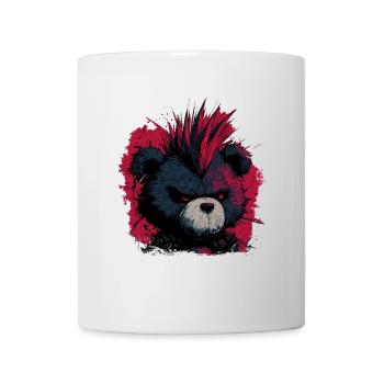 Cute Punk Teddy Bear - Mug - white - Front