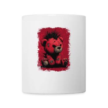 Cute Punk Teddy Bear - Mug - white - Front
