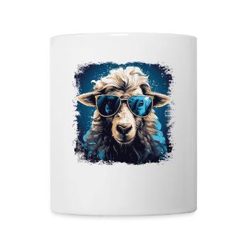 Cooles Schaf mit Sonnenbrille - Tasse - Weiß - Vorne