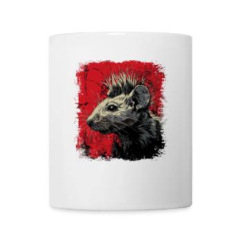 Punk Rock Rat - Mug - white - Front