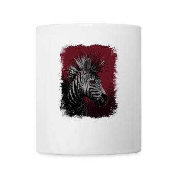 Zebra Punk - Tasse - Weiß - Vorne