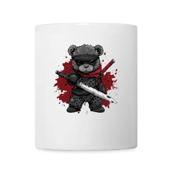 Ours en peluche ninja - Mug blanc - blanc - Devant