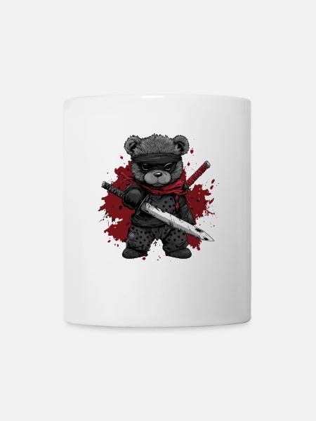 Ninja Teddy Bear - Mug - white