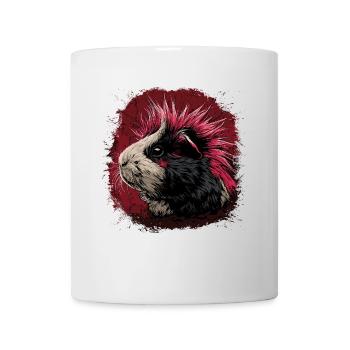 Cochon d’Inde Punk - Mug blanc - blanc - Devant