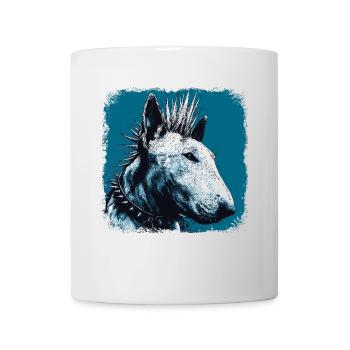 Punk Rock Bull Terrier - Mug blanc - blanc - Devant