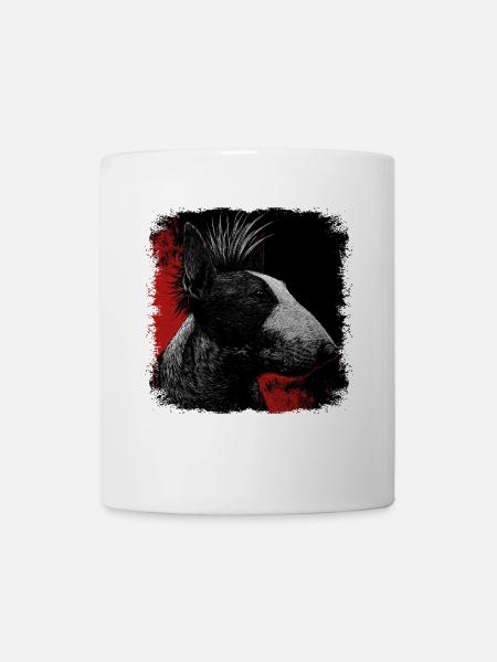 Punkrock Bullterrier - Tasse - Weiß