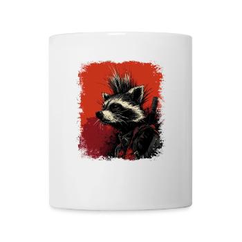 Raton laveur Ninja Punk - Mug blanc - blanc - Devant