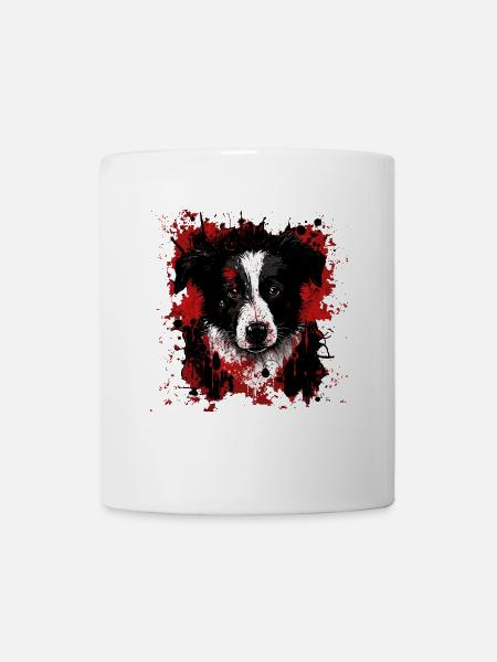 Chiot Border Collie - Mug blanc - blanc