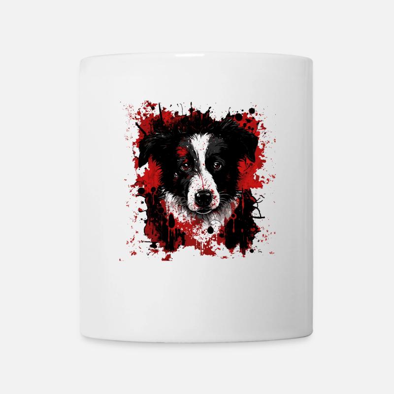 Chiot Border Collie - Mug blanc - blanc