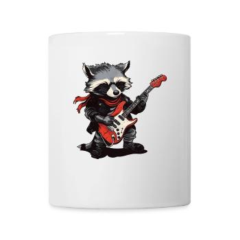 Raccoon Rock Musique - Mug blanc - blanc - Devant