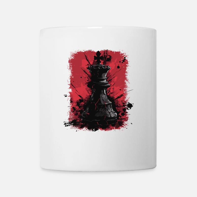 Schachfigur König - Tasse - Weiß