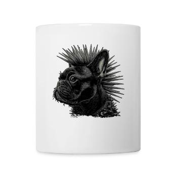 Punk Rock Bouledogue Français - Mug blanc - blanc - Devant