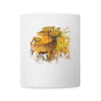 Kapitaler Hirsch zum Abschuss freigegeben - Tasse - Weiß - Vorne