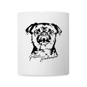 Petit Brabançon Portrait Hunde Hund Wilsigns - Tasse - Weiß - Vorne