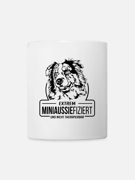 MINIAUSSIEFIZIERT Miniature Australian Shepherd - Tasse - Weiß